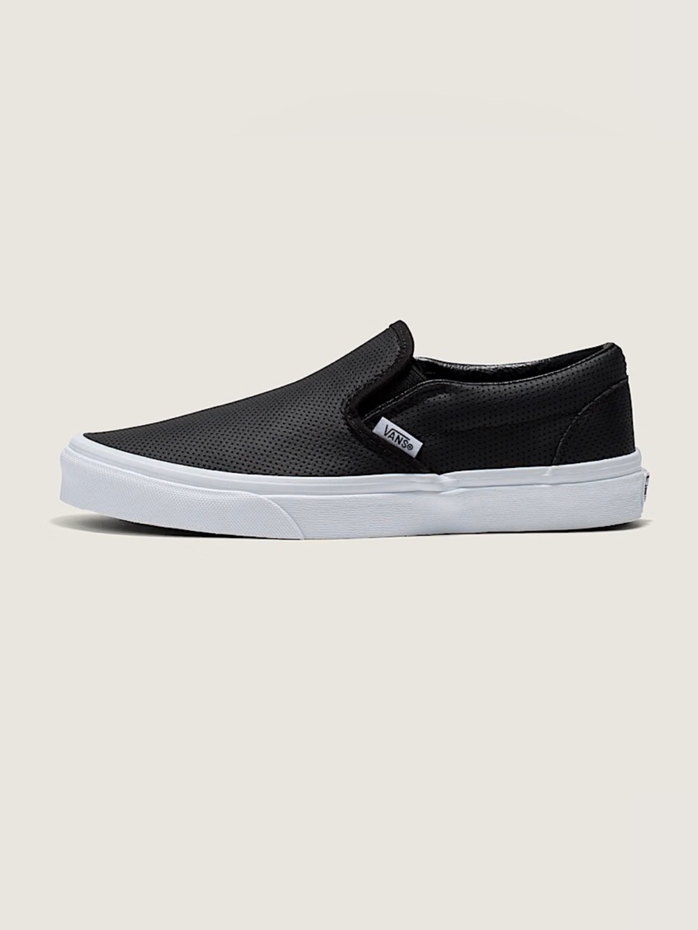 EUC - Vans Classic Slip-On Shoe Lifestyle, Classic Icon, Perforated Leather